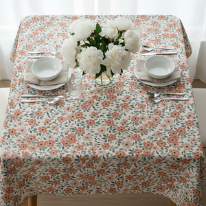 100% Cotton Luxury Solid Color Washable Eco-Friendly Customizable Durable <b>Tablecloth</b> 140x180cm Multi-Use Home Hotel Party - Product Image 2