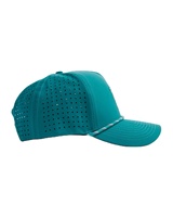 OEM personalizado 5 paneles de cuerda impermeable Snapback sombrero bordado poliéster Golf Gorras láser agujero Snapback gorra de rendimiento