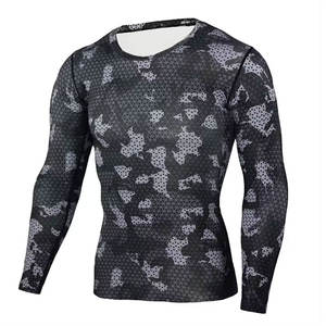 High Quality Skins <b>Tight</b> <b>Compression</b> Wear Shirt Rash Guard <b>Women</b> and Men Sport Shirt Rash Guard - Product Image 3