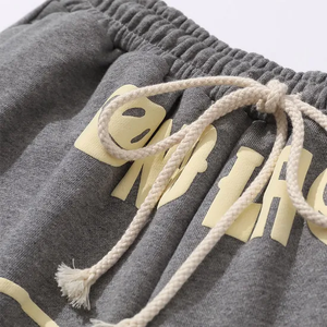 Personnalisé été hommes décontracté Joggers Shorts coton taille haute course sport Sweat Shorts Streetwear puff impression Shorts - Product Image 3