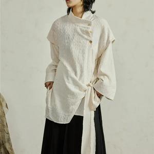 Vêtements d'extérieur décontractés pour femmes à manches longues, nouveau style chinois, design unisexe, anti-rides, pour la saison hivernale - Product Image 2