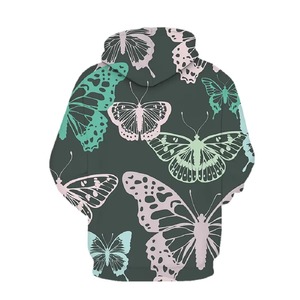 Sudaderas con capucha transpirables de algodón 100% de alta calidad para hombre impresas y bordadas personalizadas con técnicas de sublimación y lavado de longitud larga - Product Image 4