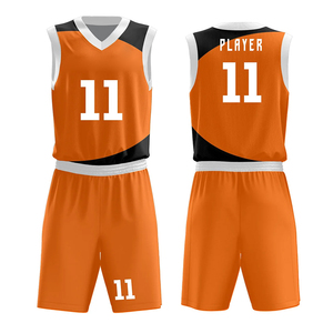 Maillots de basket-ball personnalisés unisexe à séchage rapide et respirant ensemble complet de shorts pour adultes hommes femmes enfants pour les sports d'été - Product Image 4
