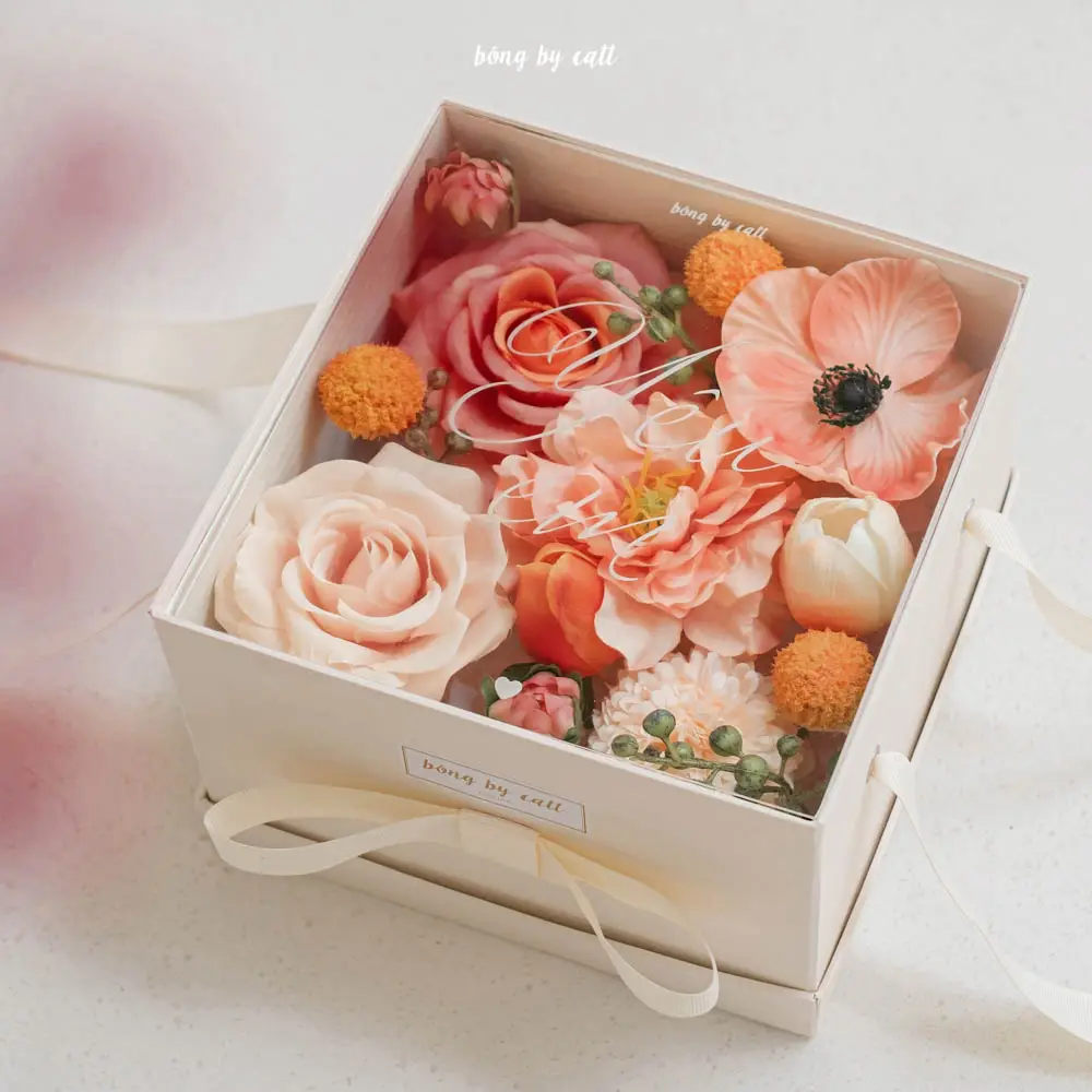 Gift Flower Box For Mother's Day Event Gifts Quality Hot Selling Products Mix Flower Garden box Sq - Cider S Made in Vietnam