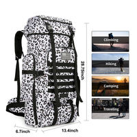 Sac à dos tactique multifonctionnel imperméable en Oxford avec cadre interne pour activités de plein air, airsoft, paintball, randonnée, camouflage, 30-40L, OEM