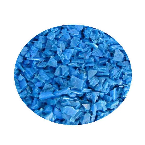 Professionele Export Schoon Gerecycled Hdpe Blauwe Drum Plastic Resten/Hdpe Drums Regrind/Vlokken