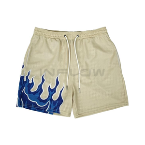 Short d'été en maille pour hommes Sublimation Dtg Printing Polyester 5 Inch Inteam Men's Gym Mesh Shorts affluent Custom - Product Image 2