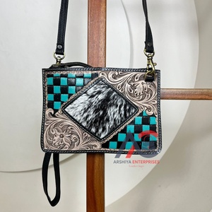 กระเป๋าสะพายใบเล็กหนังวัวแท้ของผู้หญิงสายหนังวัวแท้กระเป๋าถือขนาดเล็กดีไซน์ใหม่สำหรับ2025 - Product Image 1