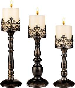 Wholesale Handmade Crystal Copper <b>Hammered</b> Metal Table Top Candle Stand Stylish Wedding Decorative Feature Other Candle <b>Holders</b> - Product Image 5