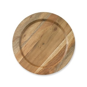 Vaisselle faite à la main de qualité supérieure gâteau aux fruits assiette alimentaire pas cher et meilleur prix assiettes de chargeur bois de manguier Antique sous assiettes - Product Image 5