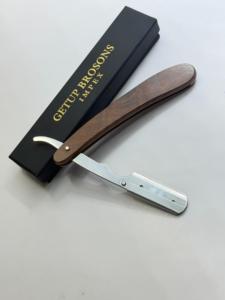 <b>Single</b> <b>Blade</b> Stainless Steel Men's Wet Shaving High Quality Disposable Safety <b>Razor</b> Wood Design Customizable Available - Product Image 2