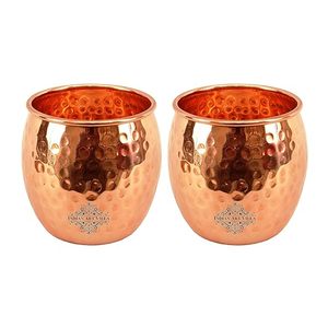 Antique Copper Moscow Mule <b>Mugs</b> <b>Set</b> of 2 Handcrafted Pure Solid Copper <b>Mugs</b> for Gift <b>Set</b> - Product Image 1