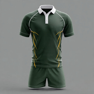 Uniforme de rugby, vêtements de sport, polo à manches courtes pour l'entraînement, haut de course, short de football, uniforme de rugby - Product Image 1