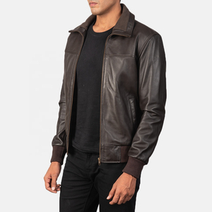 Chaqueta Clásica para Hombre 2026, Modelo Inventors, Color Borgoña, Cuero Genuino, Impermeable, Transpirable, Cortavientos, con Capucha, Tejida, 100g, Corte Regular - Product Image 4