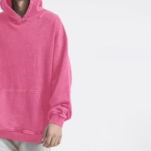 Sweat-shirts à capuche en coton lourd 420 g/m², lavage à l'acide, logo personnalisé, hommes, surdimensionné, uni, gris foncé, vintage, lavé à l'acide, OEM 2026 - Product Image 6