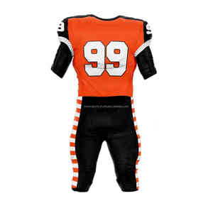 เสื้อเจอร์ซีย์ฟุตบอลรักบี้ลีกพิมพ์ลายหน้าจอระเหิดสิ่งทอลายทแยงชุดอเมริกันฟุตบอลออกแบบได้ตามต้องการ - Product Image 4