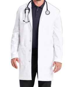 Blouse blanche neuve 2026 pour médecins, vêtements de travail à manches longues pour hommes, blouse de laboratoire médicale respirante - Product Image 1