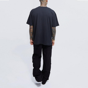 Camiseta de algodón, camisetas gráficas de diseñador, fabricante, ropa de calle pesada de gran tamaño, camisetas cuadradas de gran tamaño para hombres - Product Image 4