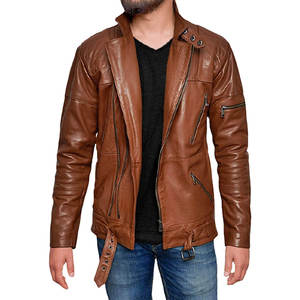 Chaqueta de Cuero para Hombre de Alta Calidad, Talla Grande, Hecha a Medida, Transpirable, Estilo Casual, Cierre de Cremallera, Invierno, Directo de Fábrica - Product Image 2