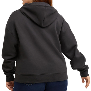 Sweat à capuche pour femme, pull thermique, streetwear décontracté, épaules tombantes, respirant, respectueux de l'environnement, en tricot - Product Image 2