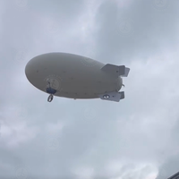 Ballon publicitaire gonflable, dirigeable volant à l'hélium, avion, zeppelin commercial à l'hélium