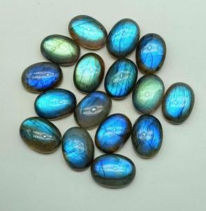 Labradorita azul de alta calidad MM Calibrar piedras preciosas Cabujón hecho a mano Tamaño:- 13X18MM ,10X14MM ,10X12MM,10MM, Y, 8MM Forma redonda - Product Image 3