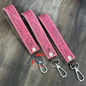 Porte-clés en cuir de vachette personnalisé OEM ODM, fait main, nouveau porte-clés en cuir de luxe, sangle de clé de voiture haut de gamme, accessoire de mode, cadeau - Product Image 1