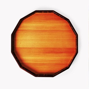 Repose-cuillère personnalisé en acier inoxydable marron cerise, fait main, écologique, avec plateau métallique à 12 côtés, 10,5 po (26,5 cm), couleur personnalisée - Product Image 1
