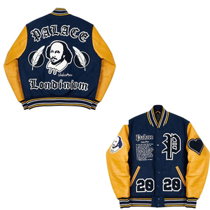 Chaquetas Varsity de Invierno para Hombre, Tallas Grandes, 100% Lana, Transpirables, con Logotipo Personalizado Bordado, Estilo Urbano - Product Image 3