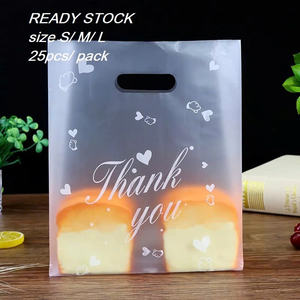 Custom Logo Printed Transparent Die Cut Plastic Shopping <b>Bag</b> Sturdy for Food <b>Gift</b> Gravure Printing Surface for Supermarket - Product Image 1