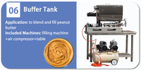 Machine à fabriquer du beurre de cacahuètes en acier inoxydable semi-automatique à moteur SUN, ligne de production et d'emballage commerciale