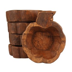 Cuenco de Madera Ecológico con Diseño de Calabaza, el Más Vendido, Rústico y Tallado, para Velas, Decorativo, Hecho a Mano en Vietnam - Product Image 6