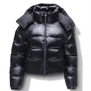 Veste d'hiver décontractée à capuche amovible en gros OEM, veste matelassée personnalisée imperméable pour hommes - Product Image 3