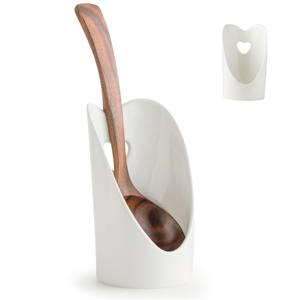 Golden Brass Rice <b>Serving</b> Spoon Metal Kitchen Holder for Spatulas Spoons <b>Tongs</b> More - Product Image 2