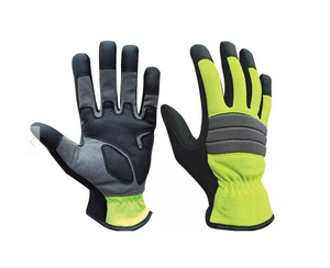 Guantes de alta visibilidad con forro suave y protección Guantes de alta visibilidad construcción duradera para el trabajo Guantes reflectantes - Product Image 6