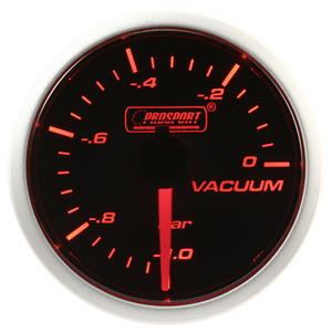 Manomètre mécanique à vide de 52 mm pour réglage, nouveau jauge LED bicolore avec blanc/ambre, ajustement universel, garantie 12 mois - Product Image 1