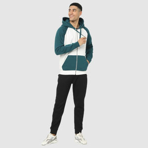 Sweatshirts en molleton zippés unisexes de haute qualité Logo OEM Vêtements d'extérieur zippés confortables avec poches zippées latérales pour l'hiver - Product Image 2