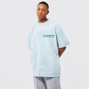 เสื้อยืดผู้ชายคอกลม แขนปกติ พิมพ์ลาย ทรงหลวม ระบายอากาศได้ดี ผลิตจากผ้าฝ้าย 100% ราคาส่ง ผลิตในปากีสถาน รับผลิตแบบ OEM - Product Image 2