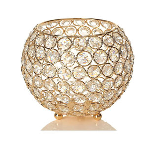 Latest Collection Candle Crystal Bowl With Diamond New Design Candle Crystal Bowl at Wholesale Price - Product Image 5