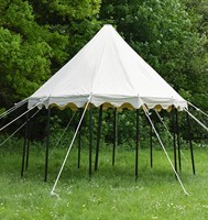 Tente yourte de cirque en toile de coton premium de 5 mètres de diamètre, quatre saisons, 1500-2000 mm, imperméable, pour reconstitutions historiques, festivals, extérieur