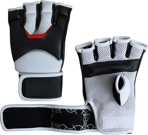 Gants de boxe légers à demi-doigts avec gants intérieurs extensibles pour l'entraînement de poinçonnage MMA et Muay Thai Protection du poignet - Product Image 6