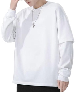 เสื้อยืดผู้ชายทรงหลวม ระบายอากาศได้ดี คุณภาพสูง ผ้าเจอร์ซีย์คอตตอน 100% แบบสองชั้น  ผู้ผลิตเสื้อผ้าผู้ชาย เสื้อยืดทรงบ็อกซี่ - Product Image 5