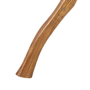 Hache décorative en acier de Damas, tête à motif Damas fait main avec manche en bois poli, pour collection, exposition et cadeau - Product Image 6