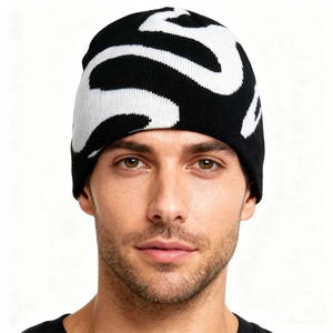 Gorro de Invierno Cálido con Estampado Hip Hop, Gorro de Punto Unisex, Gorra Cortavientos para Exteriores para Adultos, Venta al por Mayor - Product Image 6