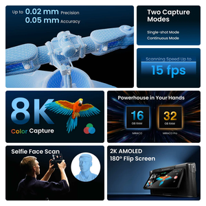 Escáner 3D Revopoint MIRACO <span class=keywords><strong>PRO</strong></span>, 32 GB de Memoria, Impresión 3D de Precisión Portátil para Objetos, LCD de 1.75 mm, Aluminio, USB, Nuevo, 1 Año de Garantía - Product Image 5
