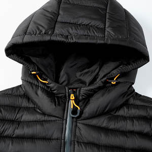 Chaqueta de Invierno Personalizada para Hombre con Logotipo Bordado y Parches, Abrigo de Lona Multicolor Acolchado Grueso y Cálido - Product Image 5