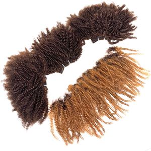 Besst Qualité Kinky Curly Color Bundles Et Frontal De 100% Cheveux Humains Vietnamiens Vrais Cheveux Humains - Product Image 3