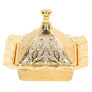 Tazón de tuerca de diseño Premium chapado en oro en relieve de latón Tazón de chocolate Mini estilo moderno de alta calidad Tazón de Venta caliente de lujo - Product Image 2