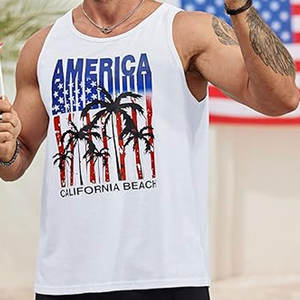 Nueva camiseta sin mangas para hombre, hecha a medida, transpirable, Color sólido, algodón y LICRA, de talla grande, camisetas sin mangas asequibles para hombre - Product Image 4