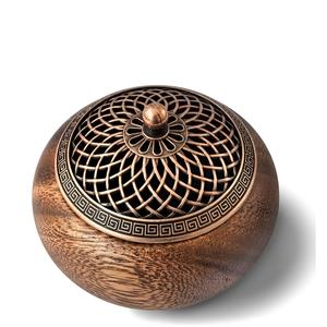 Modern Arabic Incense Burner Set Resin Wooden Bakhoor for Ramadan & <b>Eid</b> Perfect <b>Gift</b> for Incense Lovers - Product Image 6